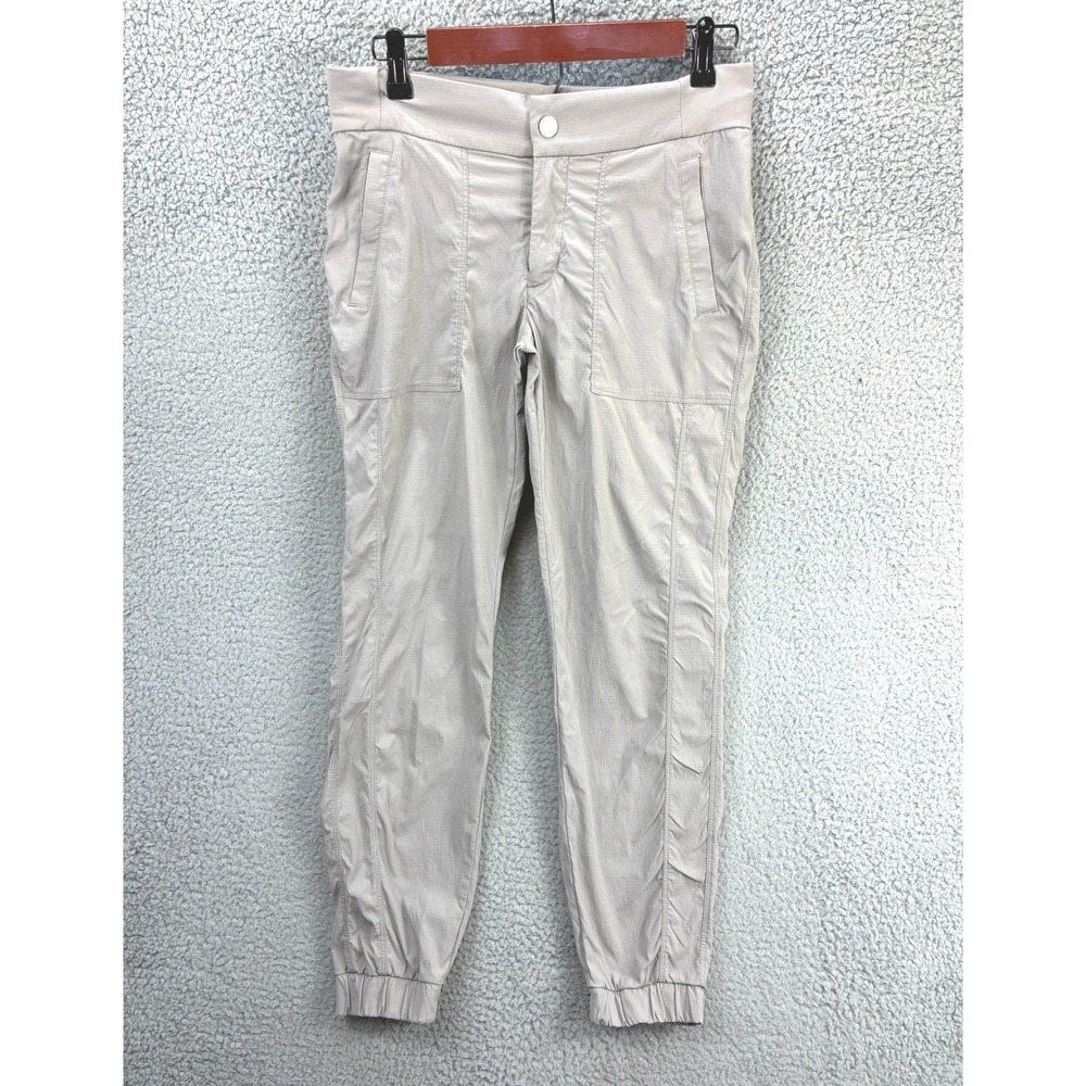 Athleta Headlands Hybrid Jogger Pants Womens 4 Gray Cargo Hiking Lightweight